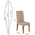 Mesa de Jantar Rute 160cm com 4 Cadeiras - Off White/Carvalho Nobre