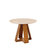 Mesa de Jantar Celeste Redonda 103cm com 4 Cadeiras - Off White/Freijó - loja online