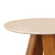 Mesa de Jantar Celeste Redonda 103cm com 4 Cadeiras - Off White/Freijó - Diagonal Móveis e Decorações