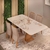 Mesa de Jantar Rute 160cm com 4 Cadeiras - Off White/Carvalho Nobre - comprar online