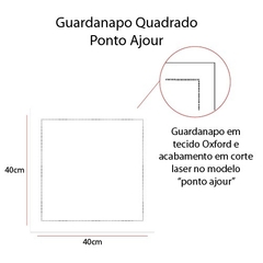 Guardanapo Ponto Ajour Roxo - DeCorações