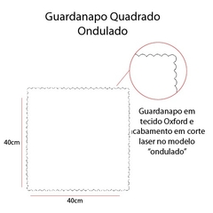 Guardanapo Mesa Posta De Natal - Corte Laser 8uni - Ondulado