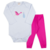 Kit 6 Peças Body e Calça Feminino - Brasil Kids | Conforto e Qualidade em Moda Infantil