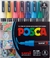 PC-3M-8C - CANETA POSCA ESTOJO C/8 CORES