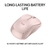 MOUSE LOGITECH M240 SILENT ROSE SEM FIO - Criative Papelaria