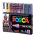 CANETA POSCA PC-5M DARK COLORS EST C/8