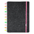 CADERNO INTELIGENTE LETS GLITTER NEON BLACK