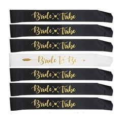 set de 7 Bandas de satin Bride to be y Bride tribe - comprar en línea