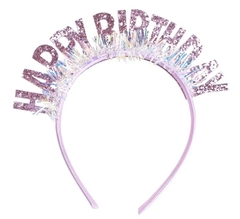 Diademas de cumpleaños Happy birthday - velitosdenoviamx