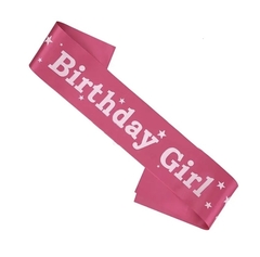 Bandas de satin Birthday Girl - comprar en línea