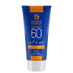 Protetor Solar facial Vegano Esportivo - Anasol An Sport - FPS 60 - loção 60ml