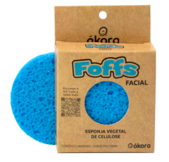 Esponja facial de celulosa vegetal Foffs - loja online