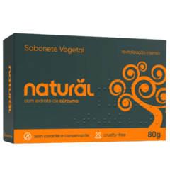 Sabonete Vegetal Natural VEGANO com extrato Camomila | Carvão | Cúrcuma | Baby - 80g