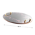 BANDEJA DECORATIVA MDF OVAL DECORATIVA C/ALCA DE METAL MARMORE 40X30CM