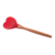 COLHER DE SILICONE C/CABO DE BAMBU HEART VERMELHO