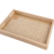 BANDEJA RETANGULAR DE MDF COM FUNDO TRESSE 35CM X 4CM X 25CM