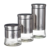 CONJUNTO 3 POTES CONDIMENTOS AÇO INOX E VIDRO