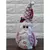 PAPAI NOEL/BONECO DE NEVE XADREZ ROSA C/LED