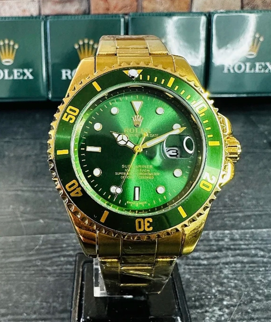 Rolex submariner verde on sale oro