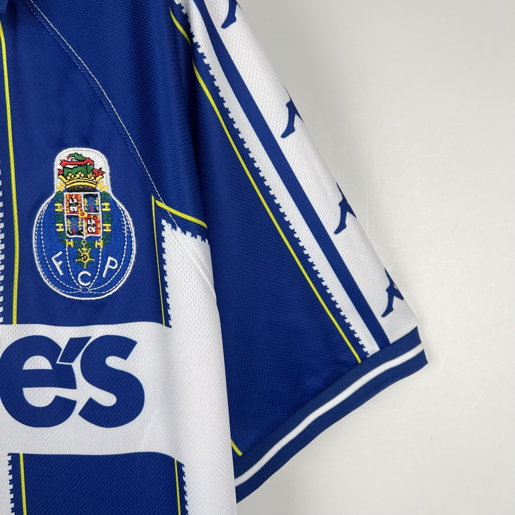 Camisa Retrô FC Porto 1997 1998 1999 Masculina Modelo Fan Branca