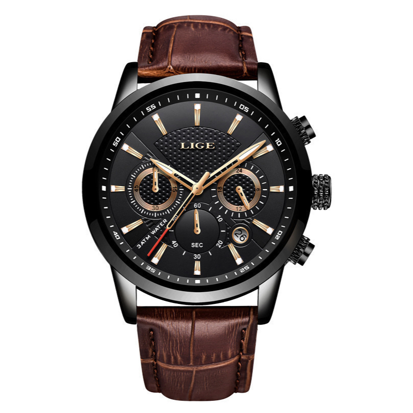 RELOJ LIGE CUERO HOMBRE