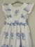 VESTIDO BORDADO AZUL - comprar online