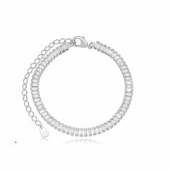 PULSEIRA CRISTAL BAGUETE BRANCO