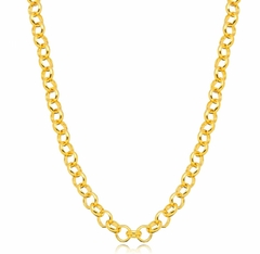 CHOCKER ELO PORTUGUÊS LISO DOURADO