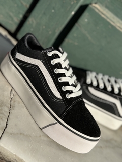 Zapatillas Old Skool Platform Black White - comprar online