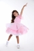 Vestido infantil rosa claro de tule/paetê. - comprar online