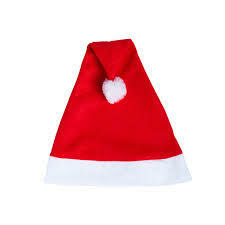 GORRO NAVIDEÑO ROJO DE TERCIOPELO X 12 UND en internet