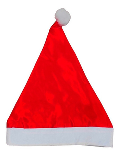 GORRO NAVIDEÑO ROJO DE TERCIOPELO X 12 UND - comprar online