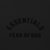 Camiseta Fear Of God Essentials “Jet Black” na internet