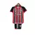 Kit Infantil São Paulo II 23/24 Adidas - Preto com detalhes em vermelho e branco