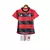 Kit Infatil Flamengo I 23/24 Adidas - Vermelho com detalhes em preto