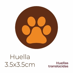 Huella café / naranja