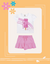 CONJUNTO INFANTIL ROSA FRESH NEON (Blusa+Shorts) na internet