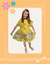 VESTIDO INFANTIL- ESTAMPADO AMARELO - comprar online