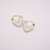 ARETES CORAZÓN BLANCO