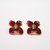 ARETES FLOR BURGUNDY