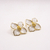 ARETES FLOR BLANCA - d´luna joyeria