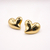 ARETES GOLDEN CORAZÓN GLOBO - comprar en línea