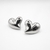 ARETES SILVER CORAZÓN GLOBO