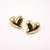 ARETES GOLDEN CORAZÓN GLOBO