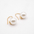 ARETES GOLDEN PERLA - d´luna joyeria