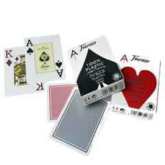 Baralho Fournier Poker 2800 Index Jumbo Profissional Vermelho - comprar online