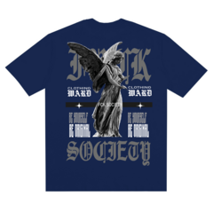 Camiseta "F*ck Society'' Marinho - comprar online