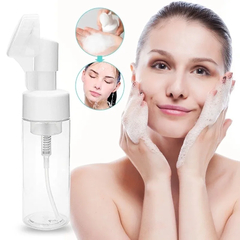 Frasco De Skin Care/Cabeça de silicone com escova de limpeza facial