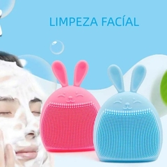 Esponja Limpeza Facial Manual Coelhinho De Silicone - loja online