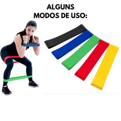 Kit 5 Faixas Elásticas Para Exercícios Físicos na internet